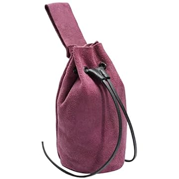 Bolsa de cinto com cordão Mythrojan Acessórios de fantasia renascentista Medieval Bolsa de joias DnD Bolsa de dados pirata Quadril Bolsa de cintura larga Bolsa de moedas para cosplay, Roxa, Size : 8"X6.5"