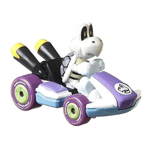 Hot Wheels Mario Kart Dry Bones en escala 1:64 miniatura 1