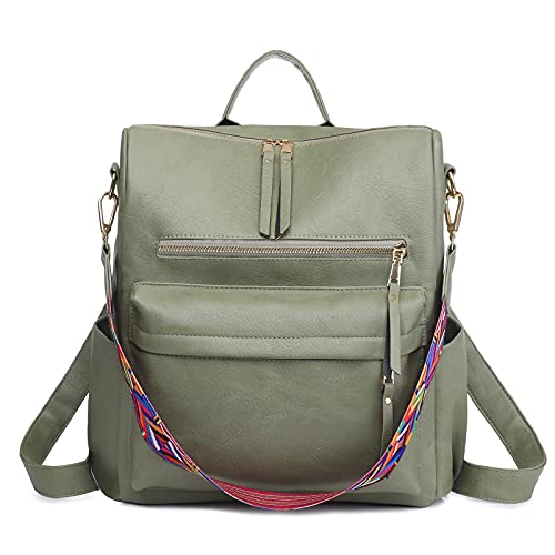 Image of Women's Fashion Backpack Purse for Women Leather Multipurpose Design Ladies Shoulder Bag Travel bag Satchel Handbags