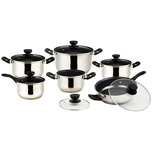 Vieste Series Stainless Steel 12-Piece Cookware Set