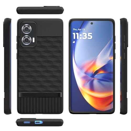 Image of Shockproof Case for Motorola Edge 50 Fusion 5G | Full Camera Protection | TPU Flexible Back Cover for Motorola Edge 50 Fusion 5G (Matte Black)