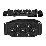 Ice Cleats | 7 Steel Studs Snow Traction Crampons |,for Winter Climbing Fishing Walking Mountaineering Outdoor Running Runner