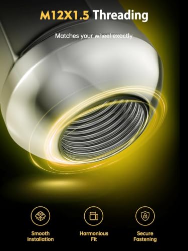 Image of MIKKUPPA M12x1.5 Lug Nuts, Replacement for Honda Acura Aftermarket Wheel