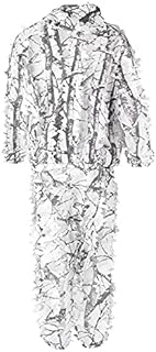 3D Leaf Suit, Snow Wild Camouflage Ghillie Suit 3D Leaf Jackets and Pants Set Clothes for Hunting Hunting Clothing