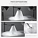 ZUOMIDIE 3pcs Set 360 Light Cone Photo Light Flash Diffuser for Shooting Reflective Items,for Small Product, Diffusion Photography Shooting Reflective, Alternative to Photo Box for Jelwery Cosmestics