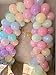 Brontothere Pastel Party Balloons 12 inches 100pcs Assorted Color Birthday Balloons Kid's Baby Shower Balloons