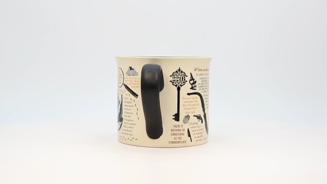 Taza Sherlock Holmes de cerámica 14 oz con caja miniatura 7