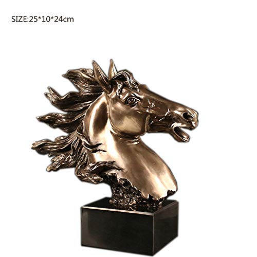 Cheval en résine pour accessoires de bureau et intérieur moderne