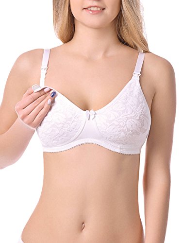 nid d'ange NDA Soutien-Gorge d'allaitement (100D, Blanc) Cover