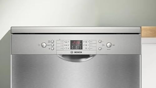 Bosch Series 2 Freestanding Dishwasher 60cm, 13 Place Settings, 6 Programs, Anti-Fingerprint Stainless Steel, Silence Plus 48dB, Model SMS26AI00V