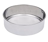 Chuanyue Kitchen Fine Mesh Flour Sifter Professional Round Stainless Steel Flour Sieve with 40 Mesh