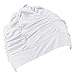 Eforstore Swimming Caps Long Hair Swim Cap Pleated Cloth Fabric Bathing Hats Lycra Beanie Hat for Adult Men Women