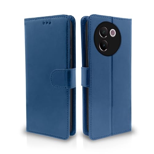 Pikkme Vivo V30e 5G Flip Cover Leather Finish | Inside TPU with Card Pockets | Wallet Stand and Shock Proof | Complete Protection Flip Case (Blue) (B0D2KKWCPF) Amazon Price History, Amazon Price Tracker