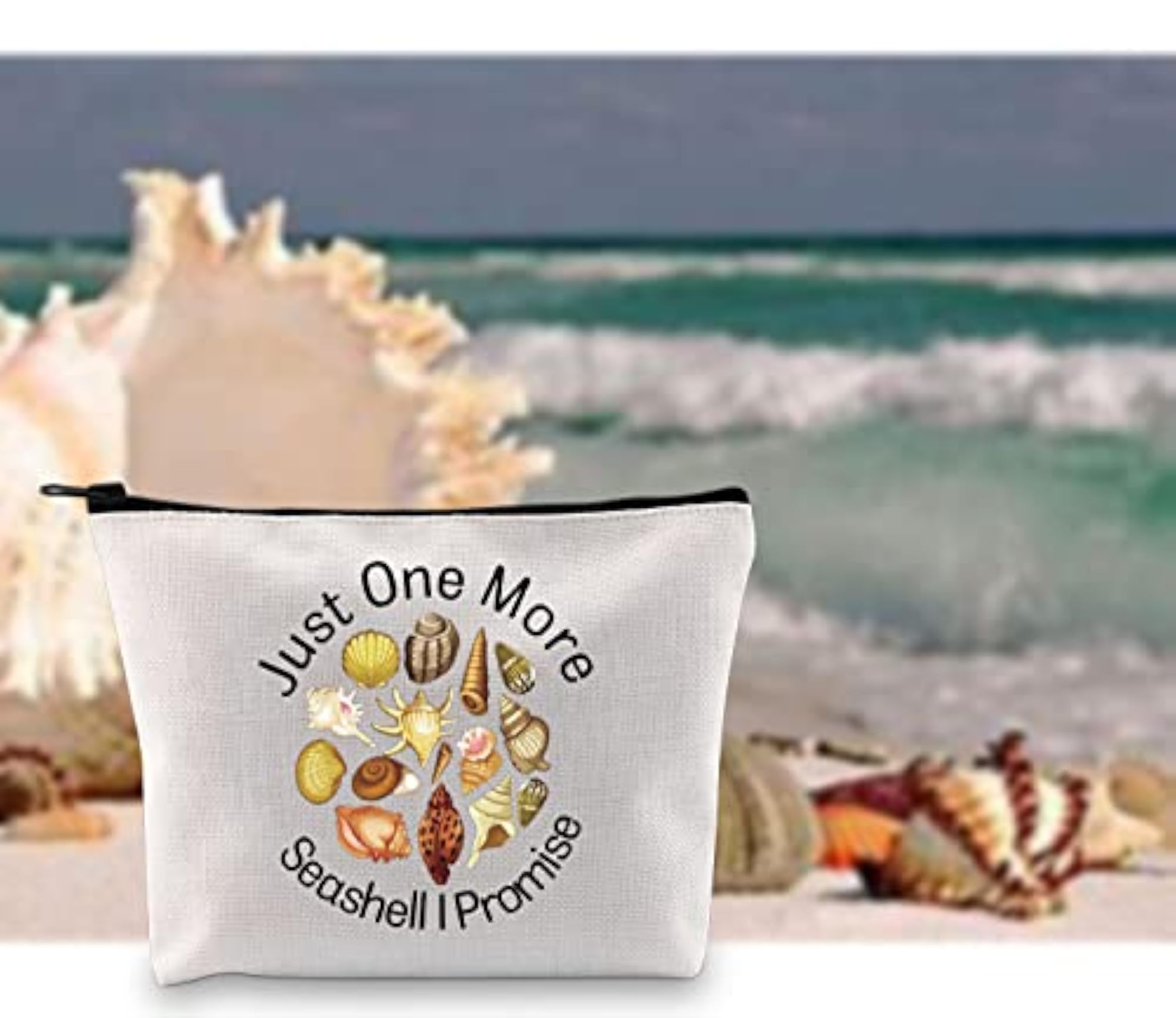 Seashell Collector Makeup Bag, Beach Lover Gift