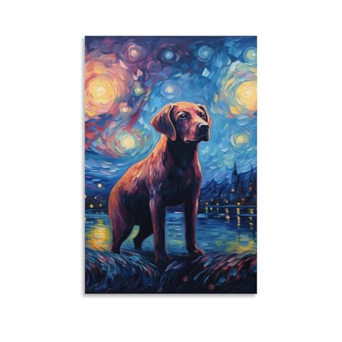 Cuadros de labrador para sala de estar y dormitorio acogedor