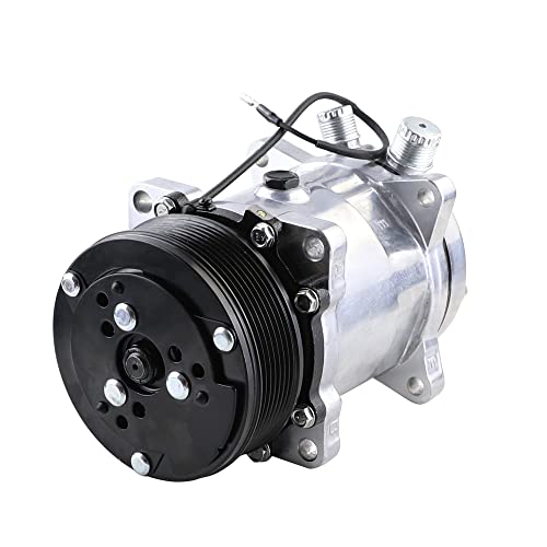 ACTECmax Universal A/C Compressor with Black PV7 Clutch SD 508 Style 5H14 R134A Serpentine Belt by ACTECMAX - Used condition - US$85.98