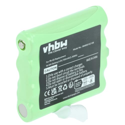 Image of vhbw Battery Replacement for PB-G8 for Radio, Walkie-Talkie (700 mAh, 7.4 V, NiMH)
