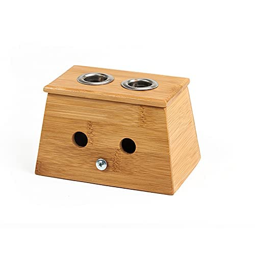 KIYO Two Hole Moxa Stand Moxibustion Box Acupuncture Relaxation Roller Stick Holder Double Hole