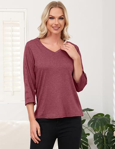 Post Shoulder Surgery Shirts for Women Tear Away 3/4 Sleeve Full Open Side Snap Dialysis Chemo Adaptive Clothing4