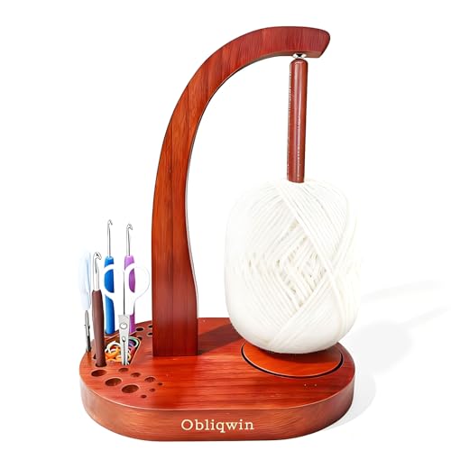 Original Yarn Holder for Crocheting, Dual Magnetic Mechanism Stable Smooth