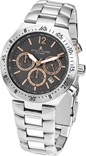 Jacques Lemans Women 's Sport Dover 42 mm Steel�u���X���b�g& Case�N�I�[�c�O���[�_�C�����A�i���OWatch 1 ? 1837i