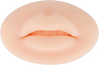 COSLUXE Silicone Practice Skin for Lips, Easy To Use Silicone Lips with Tooth Shape for Lipsticks Practice for lips, Face ...