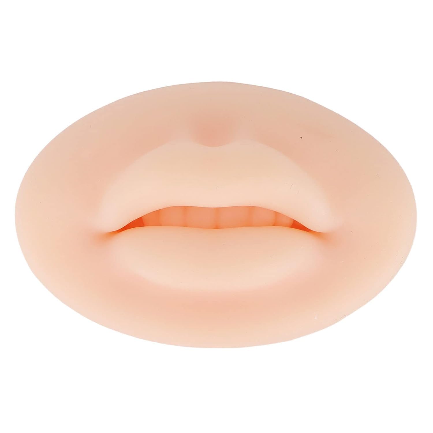 Reliefto Light Skin Color Silicone Fake Skins for Lips, 3d Lips Practice Semi Permanent Skin Permanent Makeup Fake Skin Lips Open Mouth for Training Lips Makeup Artists-image-11