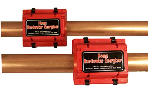 Regular Whole House Natural Hard Water Softener, Energized Structured Chemical-Free Soft Water 2-Unit System for Cold Lines and Water Heater