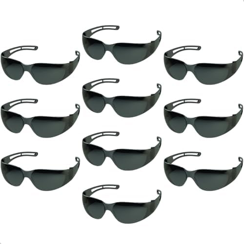 Kit 10 Óculos De Proteção Epi Segurança New Stylus Fumê Uv