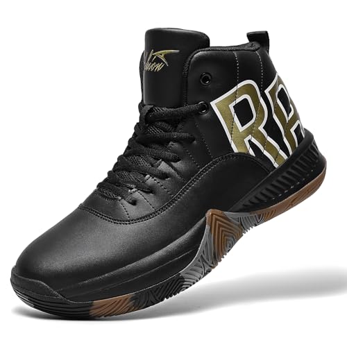 ASHION Mens Basketball Shoes High Top Streetball Lightweight...