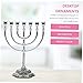 Garneck 2pcs tablescape Decor Vintage Gifts Taper Candle Holders 7 Branch Oil Menorah Retro Candle Holder ark of The Covenant Desktop Decoration Festival Candlestick Decor Ornaments Metal