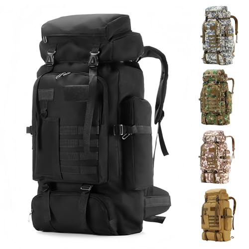 Triforde Hiking Backpack Tactical Backpack for Men Women, 80L Military Backpack Rucksack Waterproof...
