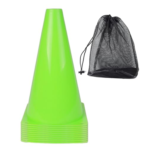 Seaux d'entraînement de football (lot de 10) - Cônes de sport pour entraînement extérieur