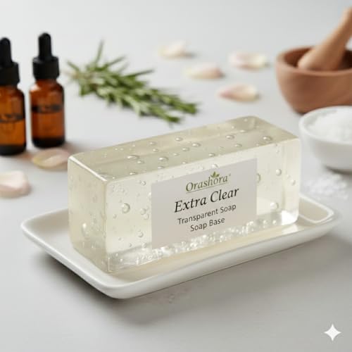 Image of Karan Herbs Melt and Pour Transparent /Clear Glycerine Soap Base, 3kg