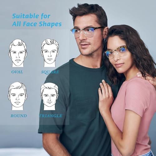 Image of ️ Blue Light Blocking Computer Glasses for Men & Women | Specs for Men Stylish, Chashmaa, Spectacles Frames, Gaming Glasses, Anti Glare, UV Protection Sunglasses, TR90 Eyeglasses