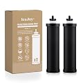 IceJoy Carbon Rods (2 PACK) for Gravity Water Filtration System - Replacement for Berkey® BB9-2® Black Filters, Berkey® Gravity Water Filter System and Other Filter System NSF/ANSI 42 Certification