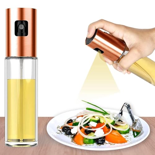 Image of Oil Sprayer for Cooking-100ml Olive Oil Dispenser Bottle Spray - Food Grade Portable Reusable Oil Vinegar Spritzer Sprayer Bottles for Air Fryer, Kitchen, Salad, Baking, BBQ, Frying (100 ML)