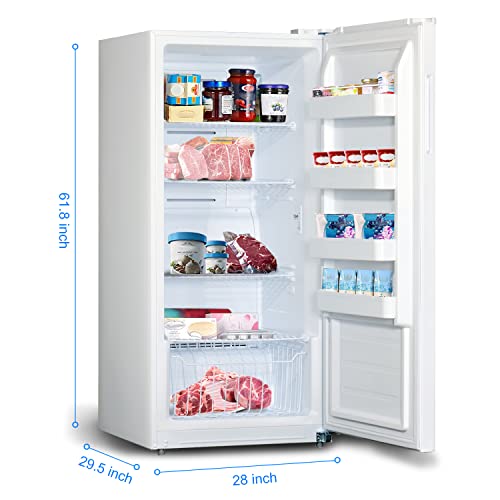Techomey HSD-507WMU Frost Free Upright Freezer/Refrigerator 13.8 Cu.Ft, Standing Freezer With Front Single Door For Garage thumb #2