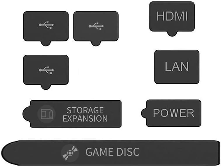Dust Filter for Xbox Series X Console- 8 Silicone Dust Plugs, Anti-Dust Vent Cover Dustproof Case X-Series X Accessories