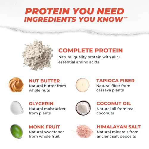 Image of Atlas Real Food Protein Bar - 20g Clean Protein, 2g Sugar, No Seed Oils, No Artificial Sweeteners (Peanut Butter & Raspberry, 12 Count)