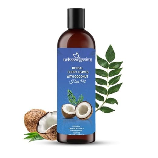 Urbanorganics Herbal Curry Leaves with Coconut Hair Oil, Premium Hair Care