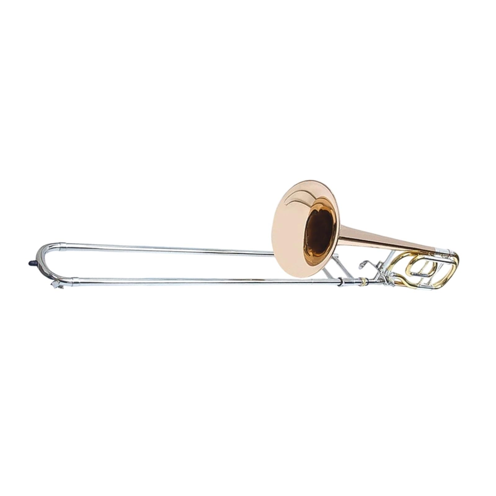 Trombón Para Principiantes Instrumento De Viento De Tubo De Cobre Blanco Alto En Si Bemol Trombón(6)