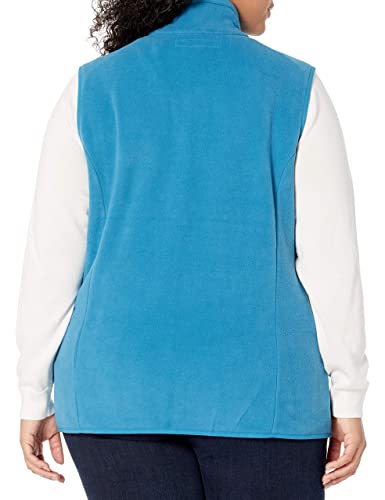 Amazon Essentials Women's Classic-Fit Sleeveless Polar Soft Fleece Vest (Available In Plus Size), Teal Blue, 4X #TOP4