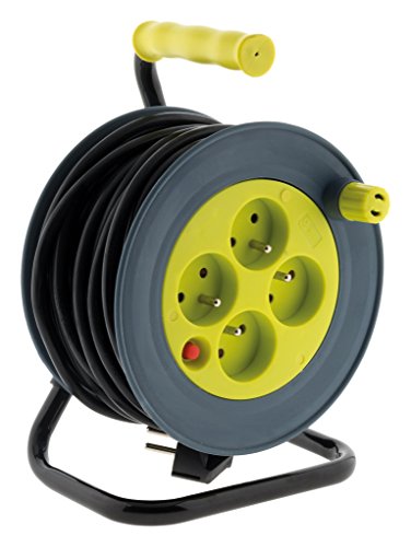 Enrouleur ménager 15m 3G1 mm² - Anis - Zenitech