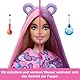 Barbie-Puppe mit Accessoires, Glücksbärchis-Reihe, Modepuppe mit plüschigem Teile-gern-Bärchi-Kostüm und 10 Überraschungen, einschließlich Farbwechsel und Mini-Bärchi, JCN94