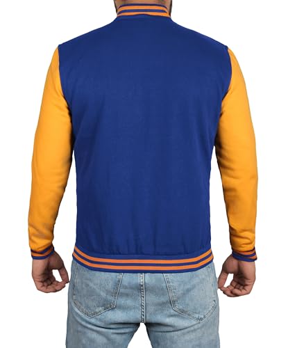 Image of Decrum Varsity Jacket Men - Casual High School Baseball Letterman Style Mens Bomber Jackets