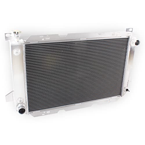 LUXERAD 4 Rows Core Performance High Flow Full Aluminum Radiator Compatible with 85-99 F F150 F250 F350 Bronco 5.0L 5.8L