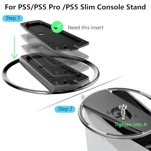 Image of ZORBES PS5 Slim Stand Vertical Stand for PS5 /PS5 Slim /PS5 Pro Consoles, Non-Slip Base Mount for PlayStation 5 Accessories, Heat Dissipation Stand for PS5 /PS5 Pro /PS5 Slim Console Stand