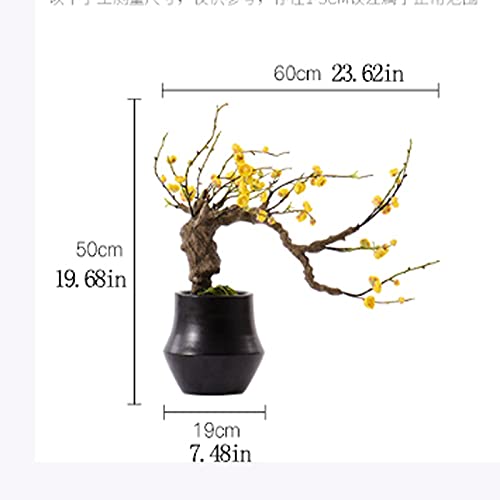 Simulation mousse arbre artificiel bonsaï pour coin lecture et étagère