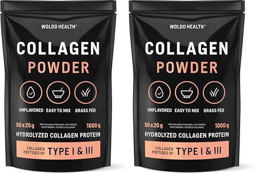 Collagène Poudre WoldoHealth Peptides pour Café et Shakes Matinaux